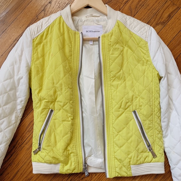 BCBGeneration Jackets & Blazers - (2/$15) BCBG // Quilted Limestone Bomber Jacket